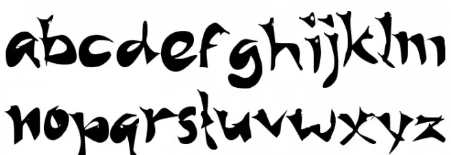 Barusan Lindu Caratteri MINUSCOLO