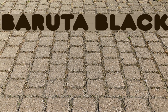Baruta Black Font examples