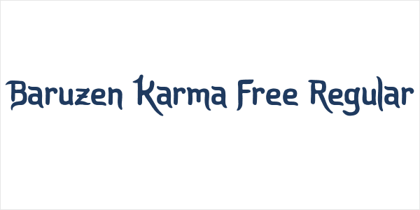 Baruzen Karma Free Regular Logo