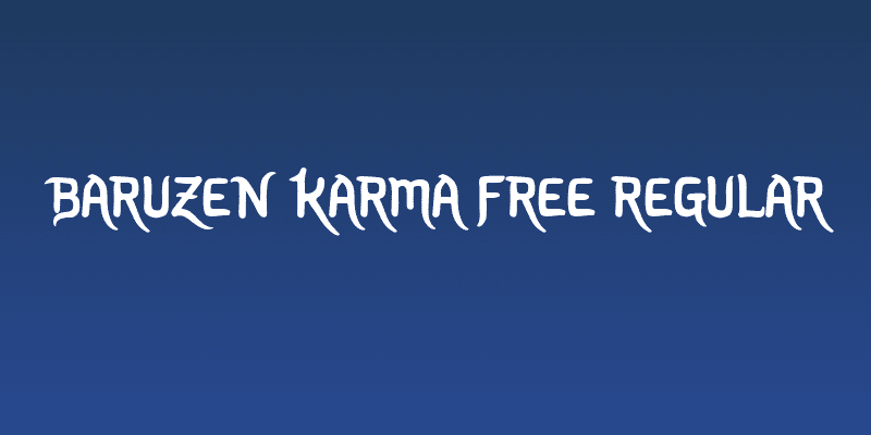 Baruzen Karma Free Regular Social Header