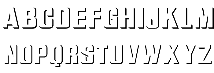 Bas Relief Font LOWERCASE