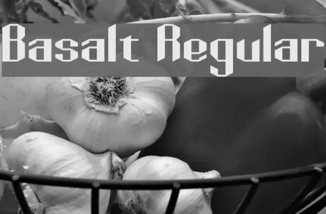 Basalt Regular Font examples