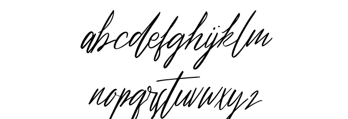 Basattian Font LOWERCASE
