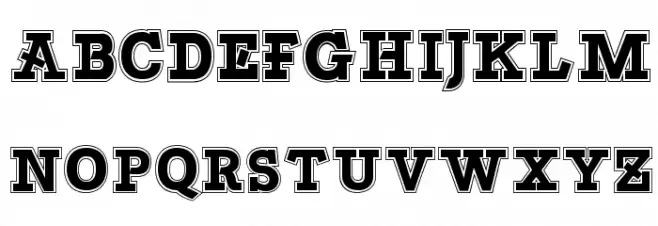 Bascula College Font Litere mici