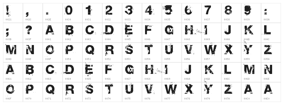 Base 02 Character Map