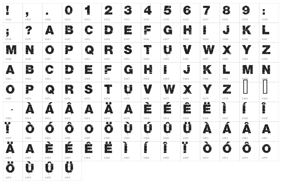 Base 05 Character Map