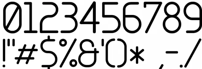 Base-4 Шрифта ДРУГИЕ символов