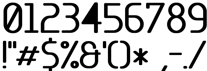 Base-5 Font OTHER CHARS