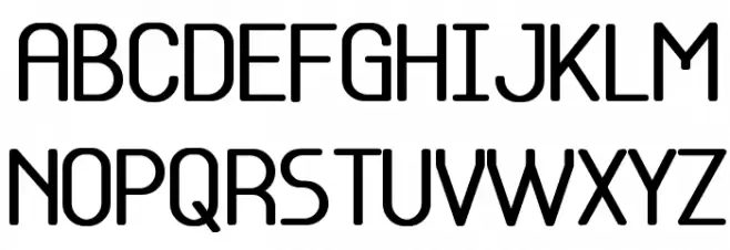 Base-5 Schriftart Groß