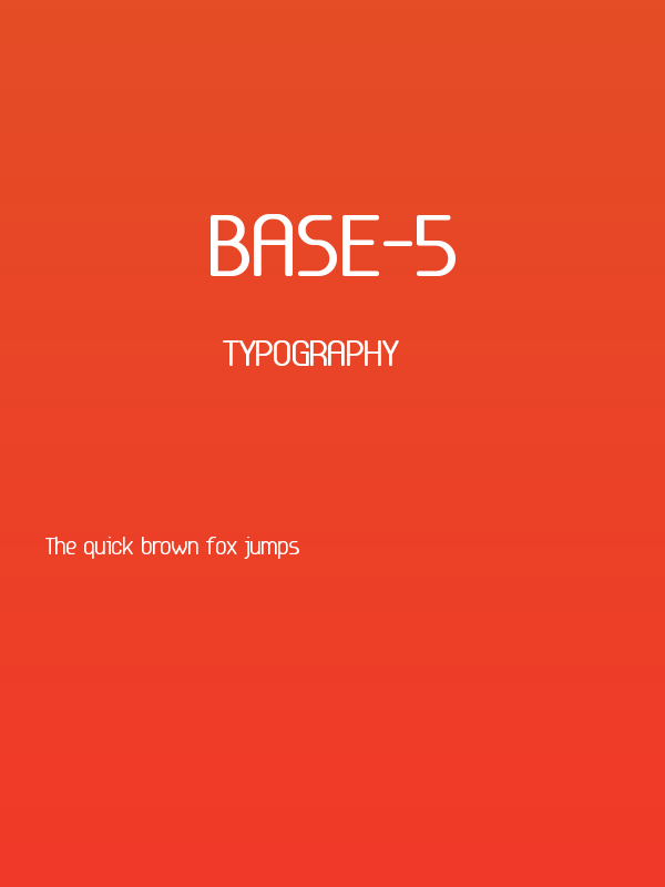 Base-5 Poster