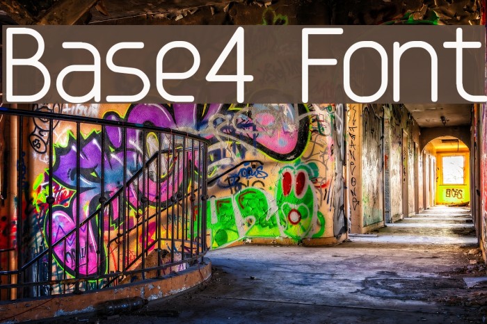 Base4 Font examples