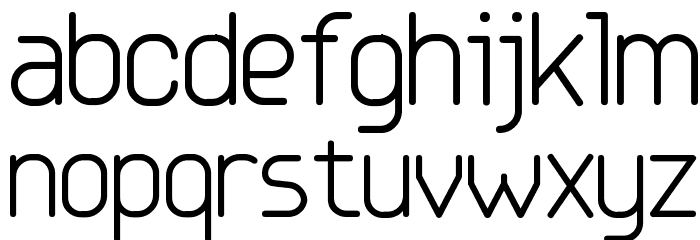 Base4 Font LOWERCASE