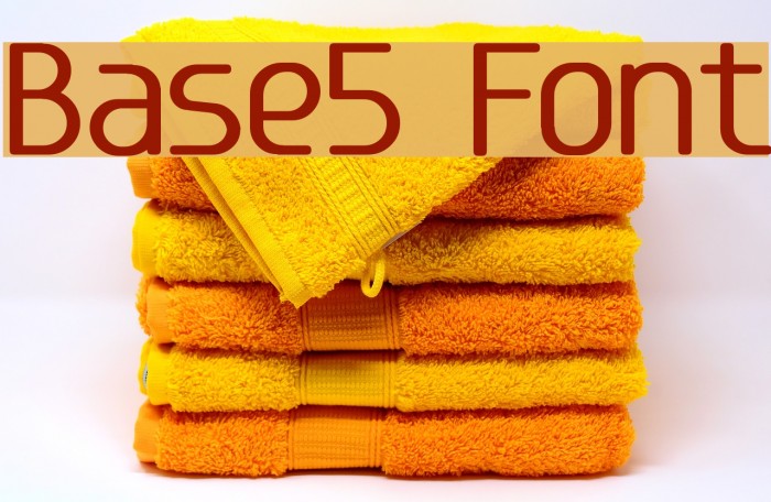 Base5 Font examples