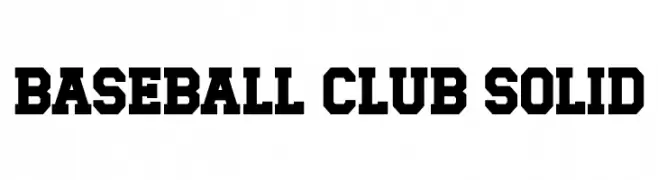 Baseball Club Solid  免费字体下载