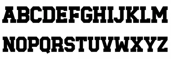 Baseball Club Solid Caratteri MAIUSCOLE