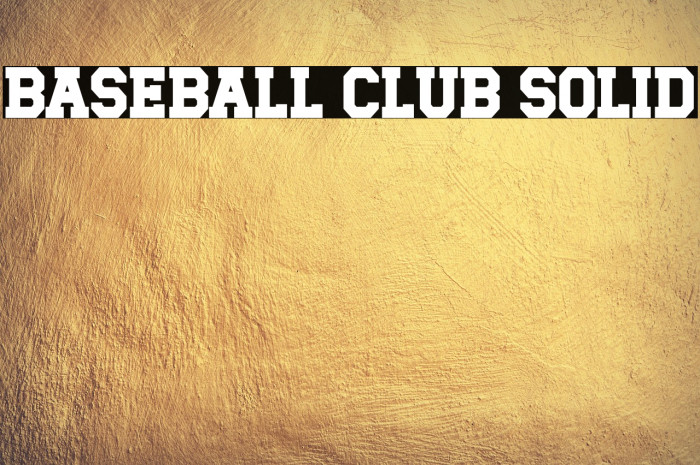 Baseball Club Solid Example 1