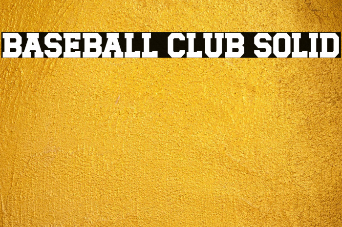 Baseball Club Solid Example 2