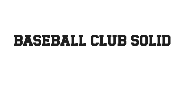 Baseball Club Solid Logo
