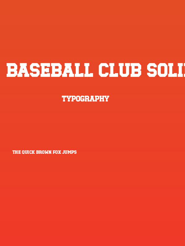 Baseball Club Solid Poster