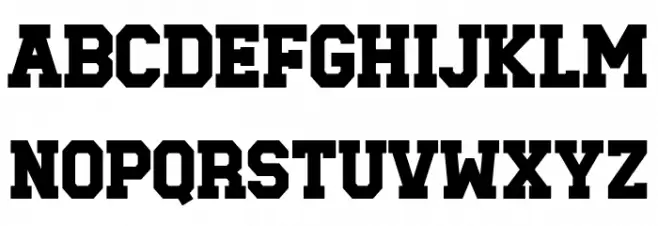 Baseball Club Solid Caratteri MINUSCOLO