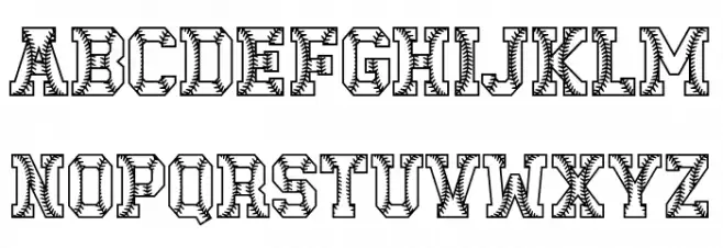 Baseball Club Font UPPERCASE