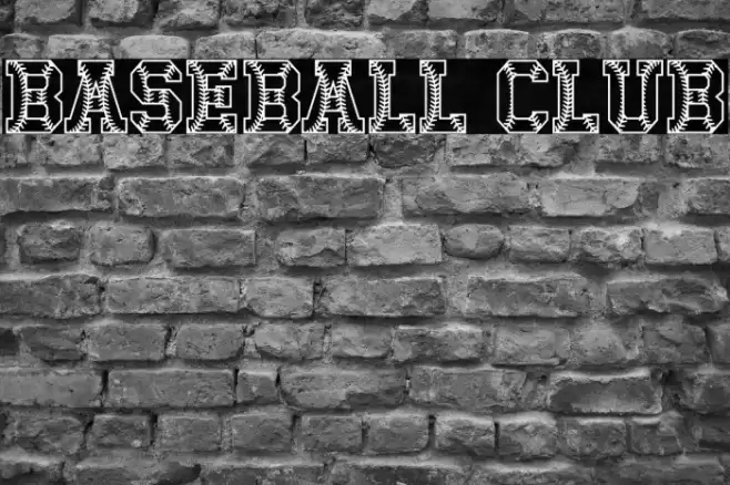 Baseball Club Font examples