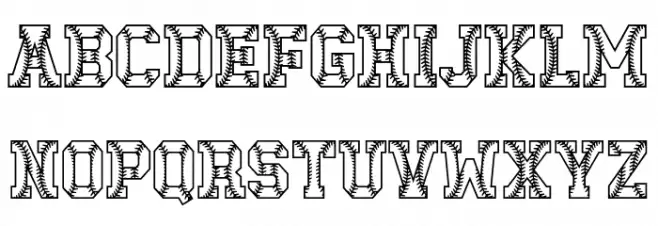 Baseball Club Font LOWERCASE