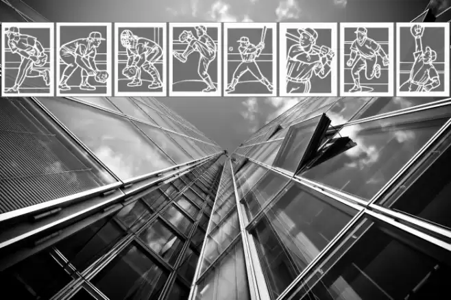 Baseball Font examples