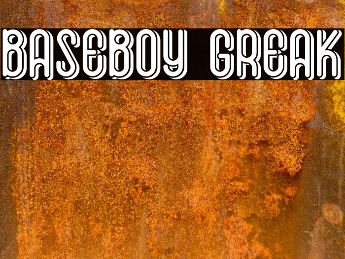 Baseboy Greak Font examples