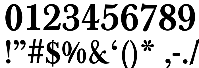BaselBook Bold Font OTHER CHARS