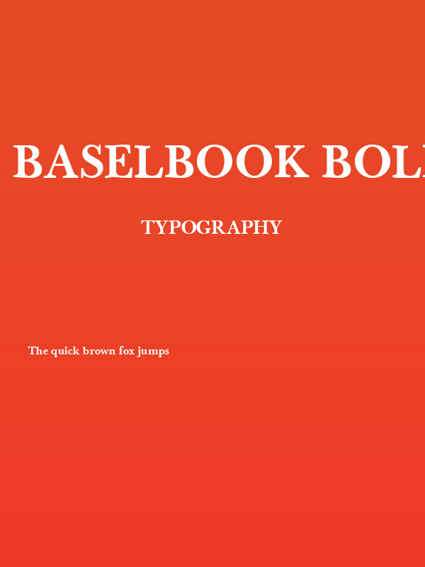 BaselBook Bold Poster