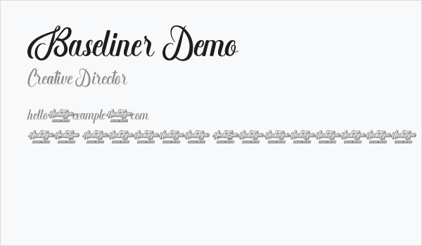 Baseliner Demo Business Card