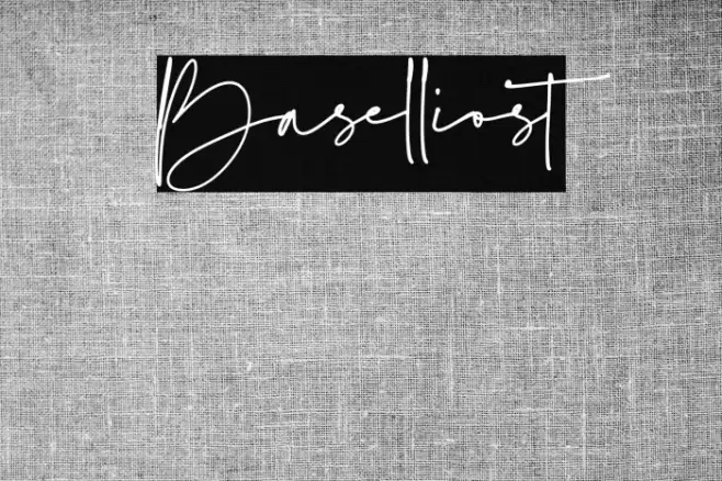 Baselliost Font examples