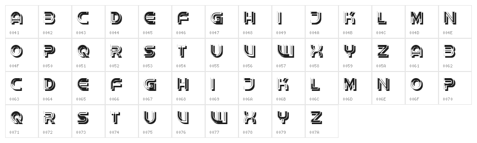 Basement Beats Regular Character Map