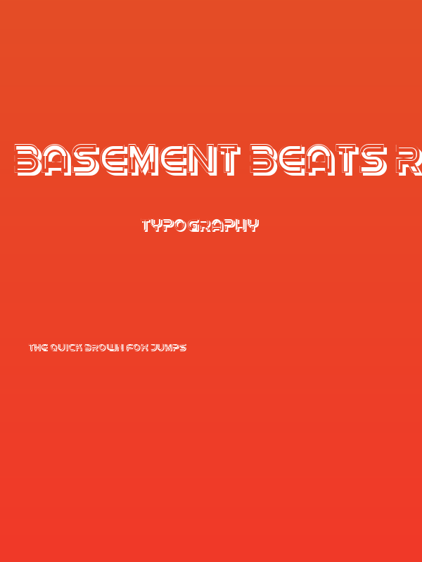 Basement Beats Regular Poster