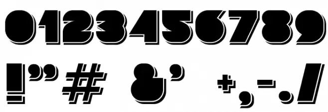 Basenglah-Shadow Font OTHER CHARS