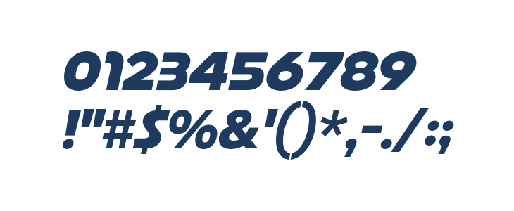 Basenji SemiBold Slanted Other Characters