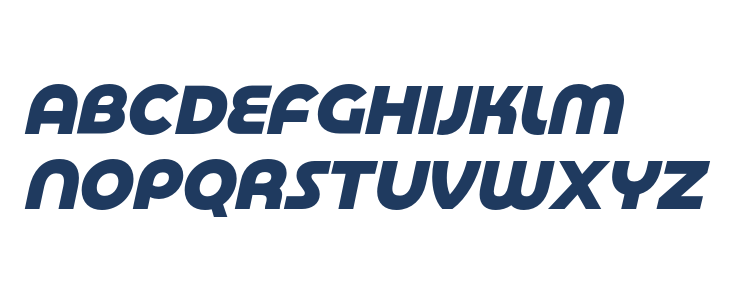 Basenji SemiBold Slanted Uppercase