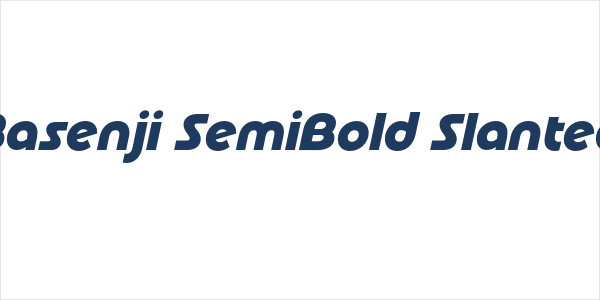 Basenji SemiBold Slanted Logo