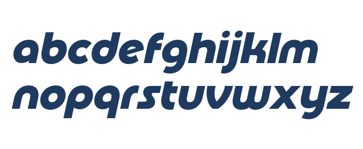 Basenji SemiBold Slanted Lowercase