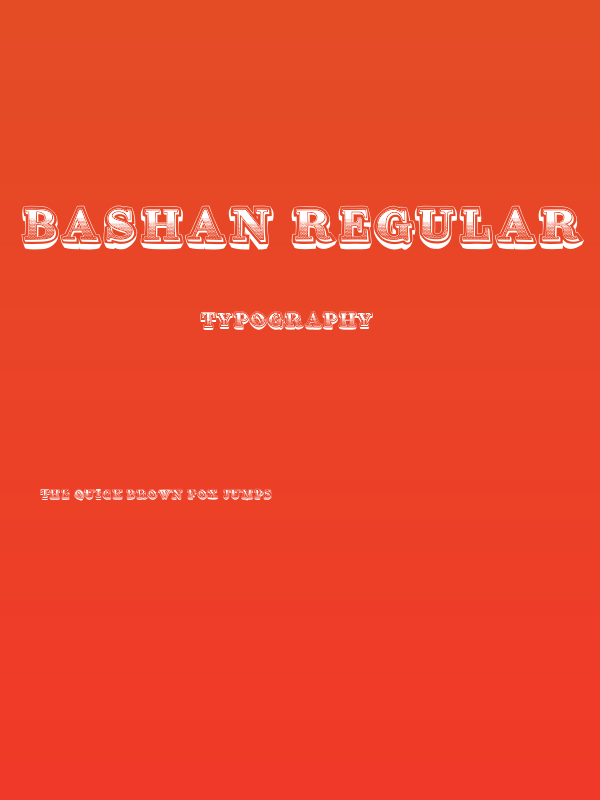 Bashan Regular Poster