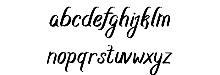 Basheera Font LOWERCASE