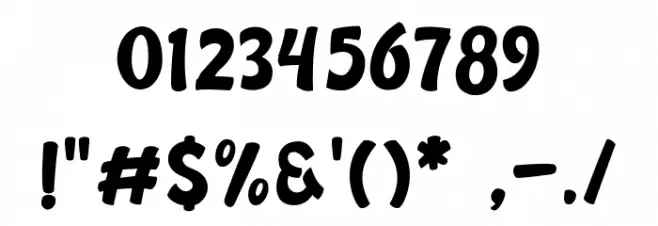 Bashing Regular Font OTHER CHARS