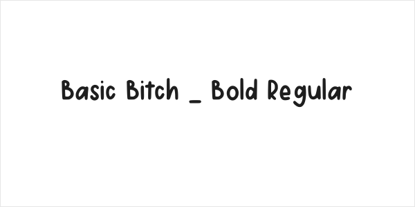 Basic Bitch _ Bold Regular Logo