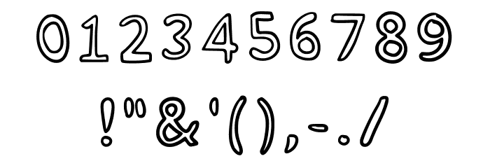Basic Bubblez Regular Font OTHER CHARS