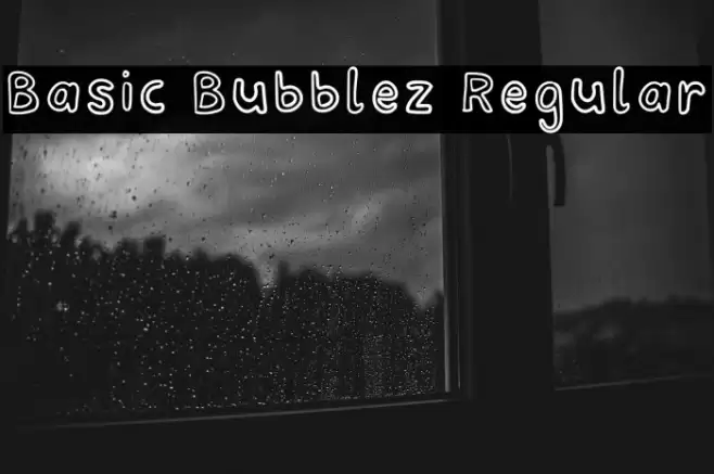 Basic Bubblez Regular Font examples