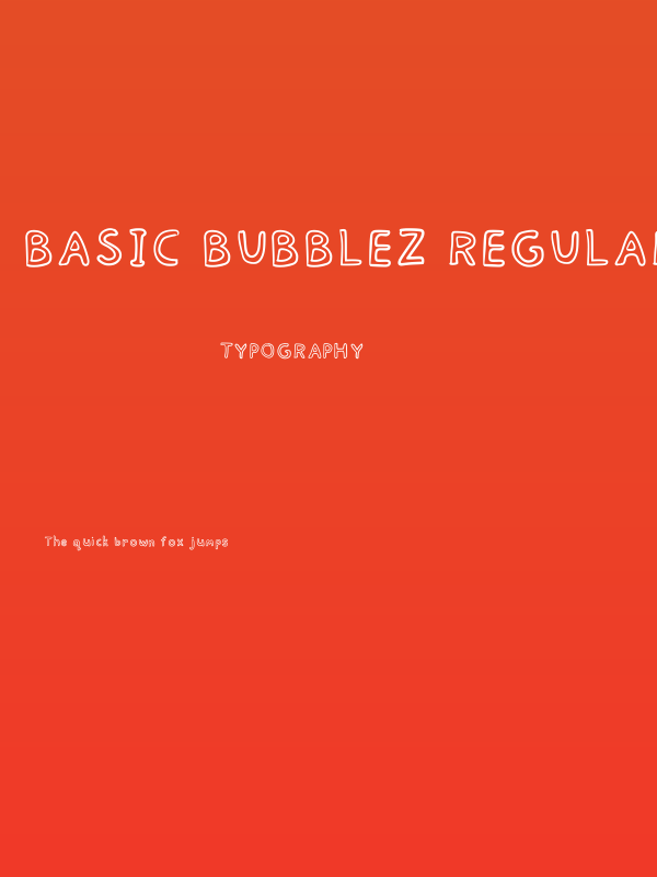 Basic Bubblez Regular Poster