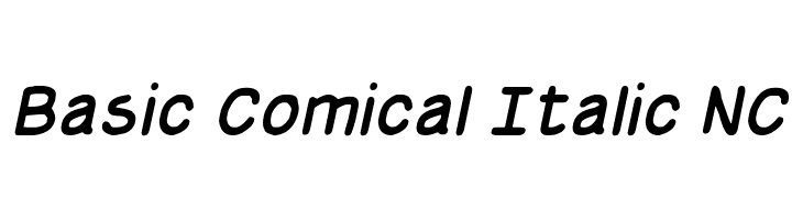 Basic Comical Italic NC  フリーフォントのダウンロード