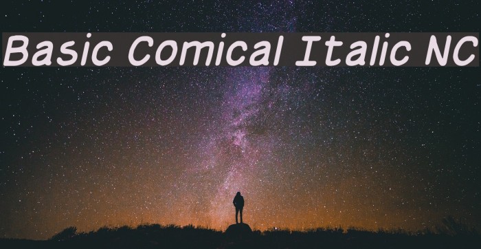 Basic Comical Italic NC Font examples