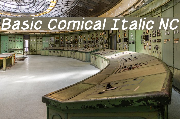 Basic Comical Italic NC Font examples